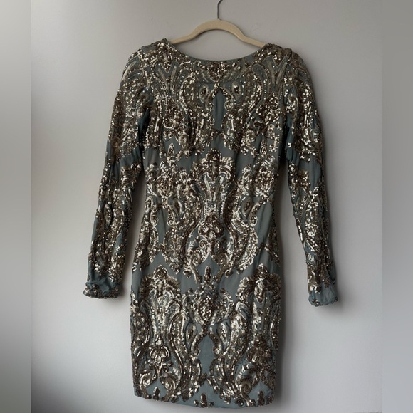 Dress The Population Lola Sequin Bodycon Dress, Size Small - Picture 3 of 7